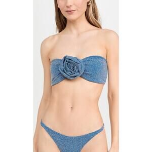 BAHIA MARIA Orianna Glitter Metallic Bikini Top - S